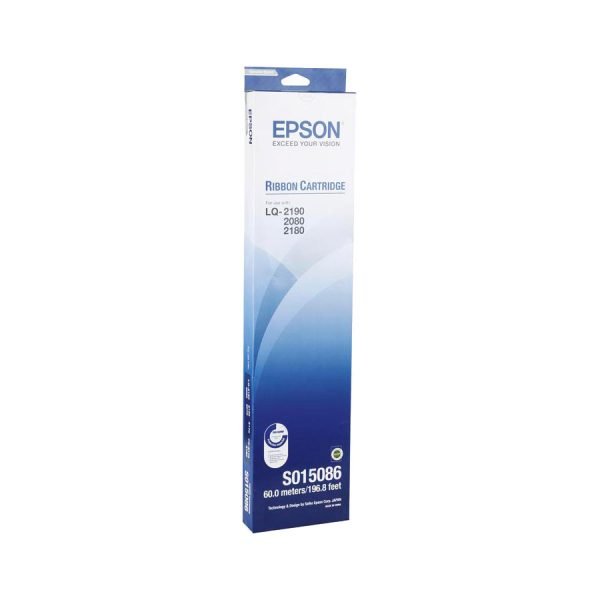 Epson LQ2190/2180/2080 Black Ribbon Cartridge (S015086)