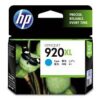 HP 920XL High Yield Cyan Original Ink Cartridge (CD972AE)