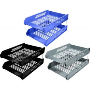 PLASTIC DOCUMENT TRAY 2 TIER